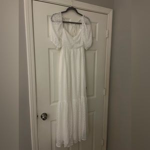 Lulus White Maxi Dress Brand New